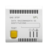 ChoruSmart LPG-gáz jelző 1z/10A+1ny/3A 250VAC 2M beépíthető hang 12V AC/DC fehér GEWISS