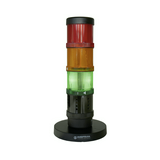 CO2-jelzőoszlop piros-sárga-zöld 4x folytonos villogó +hang 230V AC IP20 CO2 Traffic Light WERMA
