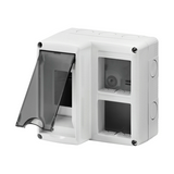 System szerelvénykombinációs doboz 4(2x2)SYSTEM-modul+2DIN- modul 1-egység szürke 27Combi GEWISS