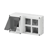 System szerelvénykombinációs doboz 8(2x2)SYSTEM-modul+4DIN- modul 2-egység szürke 27Combi GEWISS