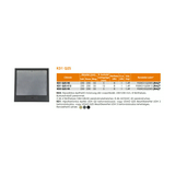 Padlódoboz csapófedél 230x230x55mm vasszürke 7011 230mm 8-modul KD1 Q2S R5 7011 Electraplan