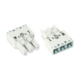 Csatlakozó dugaszolható épületinstallációhoz 3P hüvely 250V 25A rugószorításos IP20 Winsta WAGO