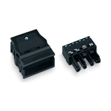 Csatlakozó dugaszolható épületinstallációhoz 4P hüvely 400V 25A rugószorításos IP20 Winsta WAGO