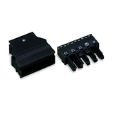 Csatlakozó dugaszolható épületinstallációhoz 5P hüvely 400V 25A rugószorításos IP20 Winsta WAGO