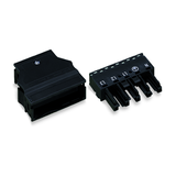 Csatlakozó dugaszolható épületinstallációhoz 5P hüvely 400V 25A rugószorításos IP20 Winsta WAGO