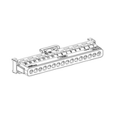 Csatlakozóblokk 8x16+8x10mm2 N/PE +1zöld+1kék fedél 1P 80A 440V termoplaszt Linergy Schneider