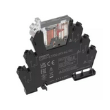 Csatolórelé keskeny aljzattal TS-sínre csavaros 6A 1v csavaros G2RV-ST700ACDC24 OMRON