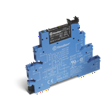 Csatolórelé keskeny érzékeny 6A 1-v csavaros 24VDC monostabil IP20  AgNi+Au 38.51.7.024.5050 FINDER