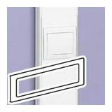 Csatorna-szerelvénykeret normál 85mm-fedélhez 4-egység kezeletlen műanyag fényesfehér DLP LEGRAND