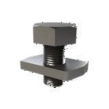 Csavar csúszóanyával M10x20mm galván/elektrolit horganyzott acél CT4-100 M10X20 GS BASOR