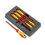 Csavahúzó készlet lapos 3-/4-/5,5-/6,5mm PH1/PH2 1000V 6-darabos KNIPEX