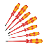 Csavarhúzó készlet cserélhető betétes 7-darabos 1000V Kraftform Plus 160 iSS/7 WERA