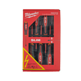 Csavarhúzó készlet SL2.5/SL3/SL4/PH2/PZ1/PZ2 +fázisceruza 7-darabos 1000V Tri-Lobe Milwaukee
