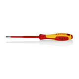 Csavarhúzó lapos piros-sárga 100mm-penge 1000V szigetelt KNIPEX