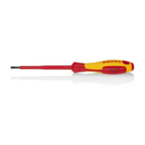Csavarhúzó lapos piros-sárga 100mm-penge 1000V szigetelt KNIPEX