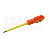 Csavarhúzó piros-sárga Philips PH 3 egyenes 100mm szigetelt 6mm 1000V TRACON