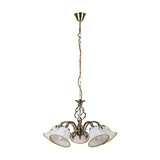 Csillár izzós láncon 5x 40W 230V AC E14 bronz-ház nem szükséges-előtét IP20 Art flower RÁBALUX