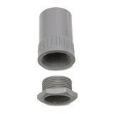 Csőcsatlakozó védőcsőhöz 25mm-átmérő M25x1.5 egyenes IP54 szürke AFT/MBS 25 Dietzel