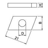 Csúszóanya 24,5x13x4mm acél 8 CL27SN M8 ZL OBO-BETTERMANN