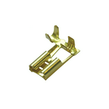 Csúszósaru 14,1mm 90° kábelstoppal hüvely szigeteletlen lapos 6,3x0,8 mm sárgaréz 1-2,5mm2 Haupa