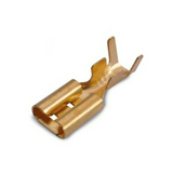 Csúszósaru 16mm hüvely szigeteletlen lapos 2.8x0.8mm sárgaréz 0.5-1,25mm2 Haupa
