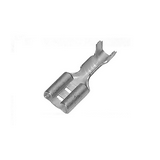 Csúszósaru 16mm ónozott hüvely szigeteletlen lapos 2.8x0.5mm sárgaréz 0.5-1,25mm2 Haupa