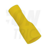 Csúszósaru 22,3mm hüvely teljesen szigetelt 41A sárga lapos 6,3x0,8 mm réz 4-6mm2 TRACON