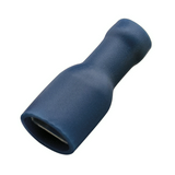 Csúszósaru 22mm hüvely teljesen szigetelt kék lapos 6,3x0,8 mm 1.5-25mm2 réz Haupa