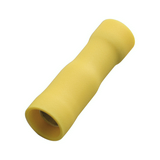 Csúszósaru 25mm hüvely teljesen szigetelt sárga hengeres 5 mm réz 4-6,0mm2 Haupa
