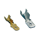 Csúszósaru dugó szigeteletlen lapos 6,3x0,8 mm sárgaréz 1,5-2,5mm2 PK 6-M608-V NEXANS
