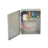 DC tápegység UPS-7Ah VLRA akkuhoz fém szekényben 230VAC-be 2A 12V 35W stabilizált OVERGATE