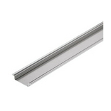Kalapsín DIN kezeletlen alumínium 2000mm 35mm x TS 35X7.5 2M/AL/BK Weidmüller