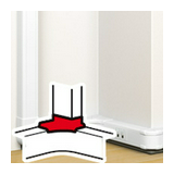 Bepattintható kábelcsatorna T-idom 80x50-hez 130mm x 50mm 130mm-sz/leágazó műanyag DLP LEGRAND