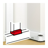 Bepattintható kábelcsatorna T-idom 105x50-hez 130mm x 50mm 105mm-sz/leágazó műanyag DLP LEGRAND