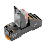 Csatolórelé aljzattal 10A 4v dugaszolós 19.2-26.4V50Hz IP20 DRMKITP 24VAC 4CO LD/PB Weidmüller