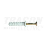 Dübel beüthető csavarral 3,5x29mm 5mmx 25mm műanyag TRACON