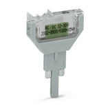 Dugaszolható alkatrész LED (piros) dugaszolható 5.2mm szürke WAGO