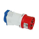 Dugaszoló elosztóadapter 16A/230V 1x16A2P+E/230V műanyag hordozható IP44 szürke PCE