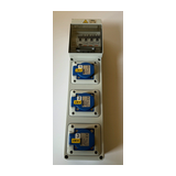 Dugaszoló kombinációs doboz 40A/230V 5M +Pg13,5 3x2P+F/230V+kismegszakító műanyag fali IP54 MILE