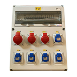 Dugaszoló kombinációs doboz 80A/400V 20M +Pg36 2x16A3P230V 1x32A5P400V 5x2P+E/230V műanyag MILE