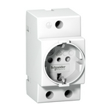 Dugaszolóaljzat 2P+F sínre sorolható 250V AC 16A 2.5M Acti9 iPC Schneider