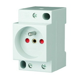 Dugaszolóaljzat 2P+F sínre sorolható 250V AC 16A földelt 2.5M Z-SD230-BS EATON