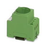 Dugaszolóaljzat 2P+F sínre sorolható zöld 16A 250V AC földelt 2.5M SD-D/SC PHOENIX CONTACT
