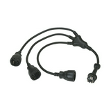 Dugvilla dugaljjal 2P+F 16A egyenes 230V fekete gumi csavaros IP44 LEGRAND
