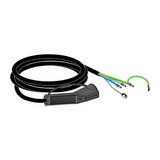 E-autó töltőkábel 4m 16A 240V AC 1F T1/jármű szabad érvég/töltő EVlink Wallbox Schneider
