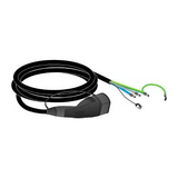 E-autó töltőkábel 4m 16A 240V AC 1F T2/jármű szabad érvég/töltő EVlink Wallbox Schneider