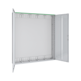 Szekrény fali teli ajtós acél 1400mm x 1300mm x 210mm IP44 fehér Easy PrismaSeT XL Schneider