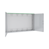 Szekrény fali teli ajtós acél 800mm x 1300mm x 210mm IP44 fehér 2ajtó Easy PrismaSeT XL Schneider