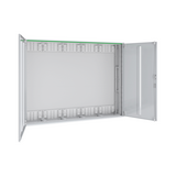Szekrény fali teli ajtós acél 960mm x 1300mm x 210mm IP44 fehér 2ajtó Easy PrismaSeT XL Schneider