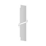Elválasztólap függőleges 900mm kezeletlen műanyag fehér Easy PrismaSeT XL Schneider